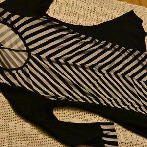 B&W stripped dress